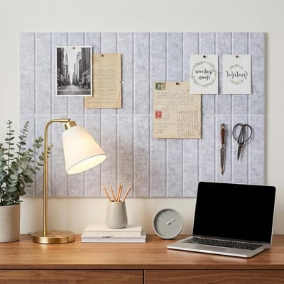 Dailygoods- Prikbord Vilt Zelfklevend - 6 Stuks - 25 x 25 cm - Wanddecoratie - Kantoor/Kinderkamer - Flexibel en Creatief Gebruik - Memobord