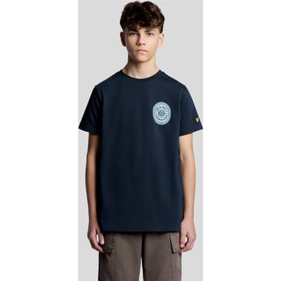 Grafische Badge Katoenen T-shirt