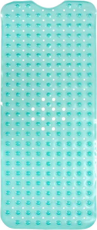ENKOSI Badmat - grote antislip badkuip & douche mat - extra lange 40 x 16 inch badkamermatten voor bad - machine wasbaar & schimmelbestendige antislip badmatten (40x16 Turqouise)