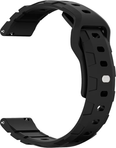 Siliconen bandje - geschikt voor Garmin Venu 2s / 3s / 4 (41mm) / Vivoactive 4s / Forerunner 255s / 265s - Huawei Watch GT 5 Pro - 42mm / GT 6 / GT 5 / GT 4 - 41mm - zwart
