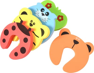 Deurstopper foam - Dieren deurstopper - Kidsproof - Deurstopper - Geel/Oranje - Foam