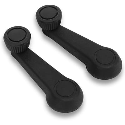 2 Stuks Auto Raamkruk 321 837 581A Raamkruk Deurkruk Knop Vervanging voor T2 T25 black
