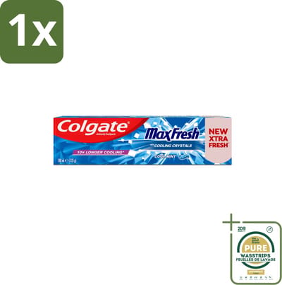 1 x Colgate Tandpasta Maxfresh Coolmint 100 ml- Tandpasta - Frisse Adem - Mondhygiëne - Cariës Bestrijden - Tandplak Verwijderen
