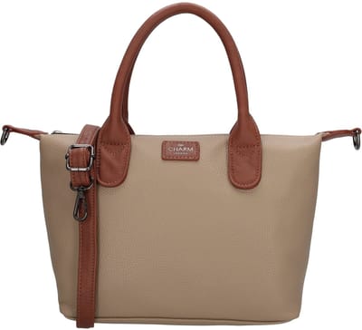 Charm London Buckingham Palace Handtas - Schoudertas - Crossbodytas - Kunstleer - Vegan Leer - Taupe