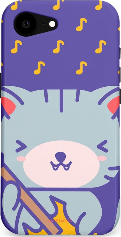 Casetastic Hoesje Geschikt voor Apple iPhone 16e Magsafe - Stijlvolle Beschermende Duo-layer Case - Katten beat