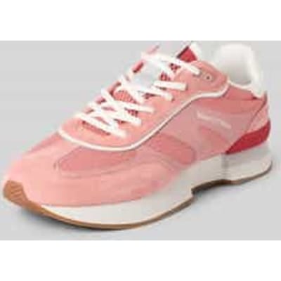 Low-top sneakers van echt rundleer