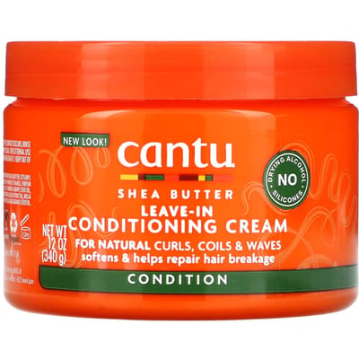 Cantu, beurre de karité, crème revitalisante sans rinçage, pour boucles, tresses et ondulations naturelles, 12 oz (340 g)