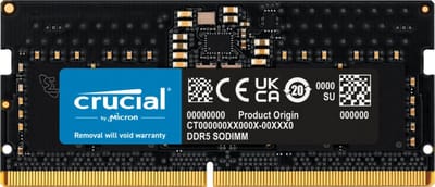 Crucial CT8G48C40S5 - Laptopgeheugen - 8GB - DDR5 - SODIMM - 4800MHz - 1 x 8 GB