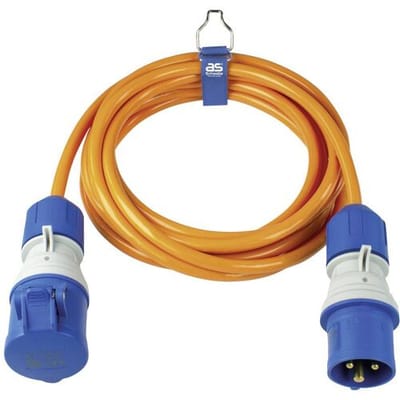 AS Schwabe 62431 Stroom Verlengkabel 16 A Oranje 5 m H07BQ-F 3G 2,5 mm²