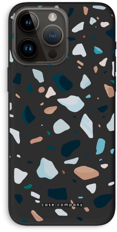 Case Company® - Hoesje geschikt voor iPhone 14 Pro Max hoesje - Terrazzo N°13 - Biologisch Afbreekbaar Telefoonhoesje - Bescherming alle Kanten en Schermrand