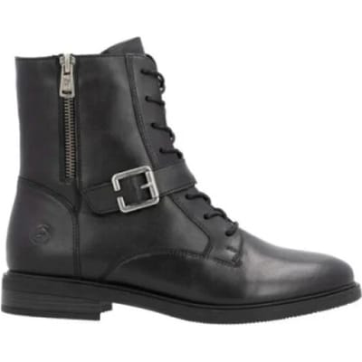 Remonte art. D1U70 00 zwart leer veterboot met rits maat 38