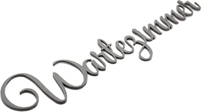 Zelfklevend Deurbordje Belettering voor Bedrijven - Wandbord Grijs