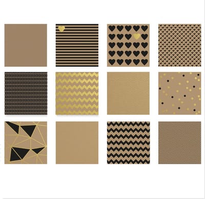 Vaessen Creative Hobbypapier - 30.5X30.5cm - 2x12 - eenzijdig