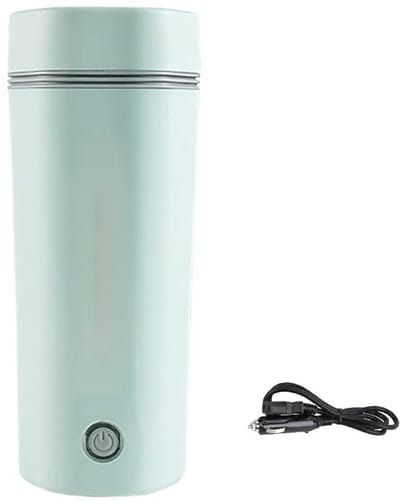 Allecto - Draagbare Reis Waterkoker - Elektrische Waterkoker voor Auto - Groen - 12V Sigarettenaansteker - Ideaal voor onderweg - 350ml Inhoud