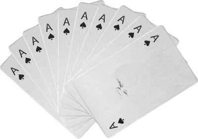 100 Stuks RVS Flessenopeners, Bierdopjes, Can Opener en Poker Ace of Spades Waterflesopener, Ideaal voor Feestjes en Barbecues