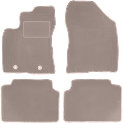 Beige veloursmatten voor: Toyota Avensis III T27 stationwagen, sedan, liftback (2009-2013)