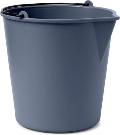 Xala - Drop emmer 13L leigrijs - Voor binnen en buiten - Lichtgewicht - Breukbestendig - 10 Jaar garantie