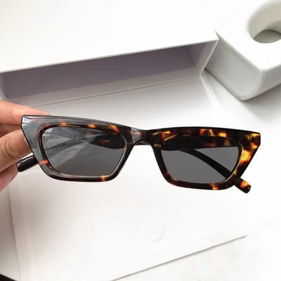 Vintage Kattenoog Zonnebril Vrouw Retro Tinten Zwarte Zonnebrillen Vrouwen Mode Klein Montuur Spiegel Vierkant Oculos De Sol