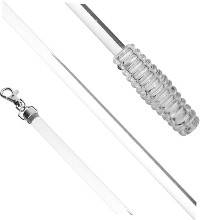 Gordijn Trekstang - Jaloezieroede Raamdecoratie - Raamdecoratie Bediening - Schroefhandvat Ergonomisch - 56 cm - Transparant