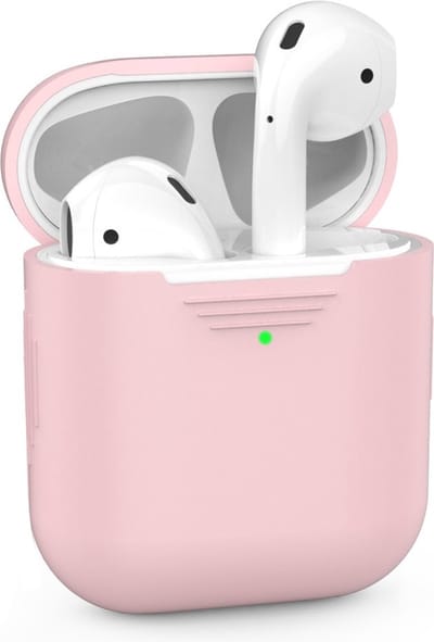Coverup Hoesje - Geschikt voor AirPods 1 & 2 Hoesje - Coverup Siliconen Case - Pink