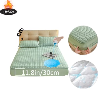 Nivard Waterdicht Hoeslaken - Beddengoed - Fitted Sheet - Bed - Lichtgroen 180x200