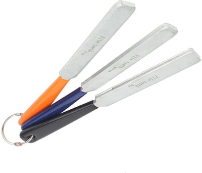 Gitaar Fretvijl Set - Onderhoudsgereedschap - Frets Polijsten - Drie Maten - 180 mm Lengte - Metaal