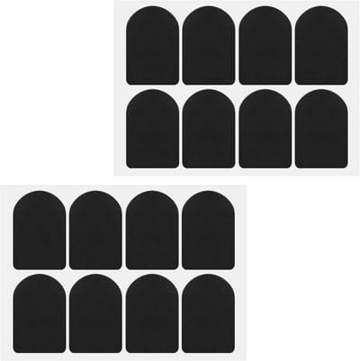 16 Stuks Mondstuk Pads voor Alto en Tenorsaxofoon & Klarinet - Vierkante Rubber Patches 0.8mm voor Betere Grip en Comfort