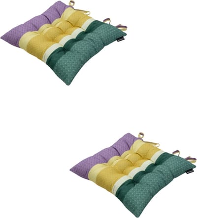 Madison - Zitkussen - Universeel - 2 stuks - 46 x 46 cm - Tomsen Yellow - Tuin - Toscane