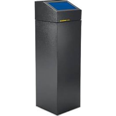 Schäfer Shop Select afvalinzamelbak WSG 85 E, 85 L, verzinkt plaatstaal, gepoedercoat, zelfsluitend, blauw
