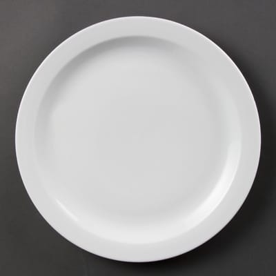 Olympia Whiteware borden met smalle rand | 28 Ø cm | 6 Stuks