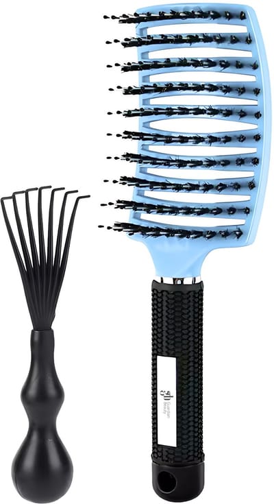 Guardian Beauty Anti Klit Haarborstel - Blauw - Kappersborstel - Met Haarborstelreiniger