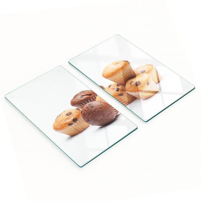 Multifunctionele decoratieve muffinplaten van gehard staal voor in de keuken, 2x30x52 cm