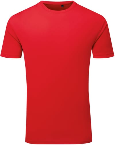 TriDri Men´s Textured Recycled T-Shirt TR503 - Fire red - S