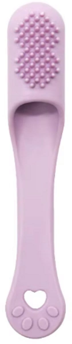 Rieba® Tandenborstel Hond & Kat - Tandenborstel Siliconen - Tanden - Honden - Katten - Tandverzorging - Tand Reinigen - Hondentandenborstel - Lila