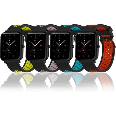 Compatibel Amazfit Gts Gts 2 Amazfit Bip Strap Smart Watch Sport Siliconen Polsband Met Gaten En Metalen Sluiting Waterdicht En Flexibel