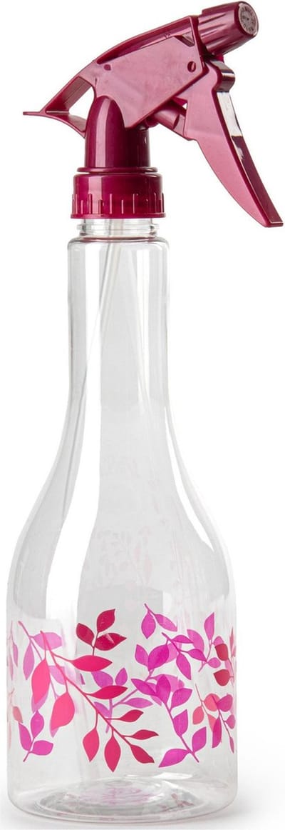 Plasticforte Plantenspuit met een inhoud van 500 ml - transparant - rode verstuiver - 27 cm - kunststof