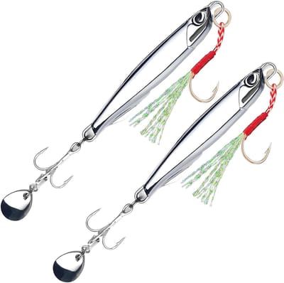 Kunstaas Set - Vis Lokaas - Vissen - Realistische Vorm - 2 Stuks 30g - Metaal