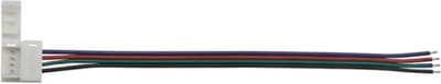 Velleman KABEL MET 1 PUSH CONNECTOR VOOR FLEXIBELE LED STRIP - 10 mm RGB KLEUR