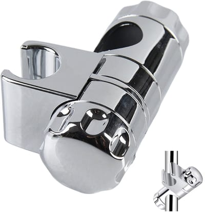 longziming 1 stuk Douchekop houder – Handdouchehouder – Verstelbare Douche Houder - Vervanging Douche Beugel ABS Handdouche Beugel Douche Rail Hoofd Slider Klem Houder Beugel 25MM