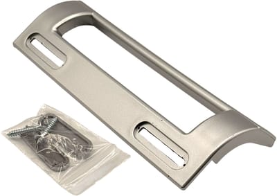 Fixem universele koelkast handgreep handvat zilver grijs 197 mm, rand montage greep 90-170 mm hart op hart, voor koelkast vriezer koel vriescombinatie