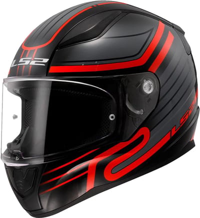 LS2 FF353 Rapid II Circuit Zwart Rood 06 Integraalhelm - Maat 2XL - Helm