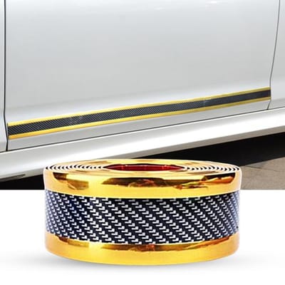 Sterke kleverige stripsticker Stevige, duurzame auto-instaplijstenbeschermer Trim Cover voor auto's goud