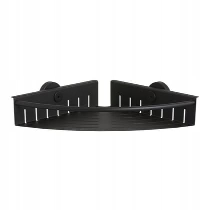 Tiger Doucherek Boston - Hoek - Wandmontage - Metaal - Zwart - 24,7x6x24,7cm