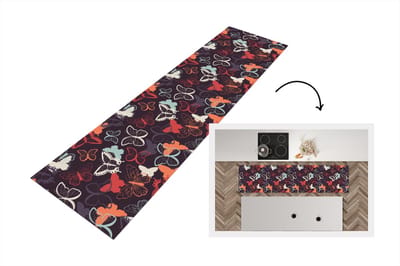 Keukenloper - Loper keuken - Vlinders - Patronen - Abstract - 200x50 cm - Keukenloper vinyl