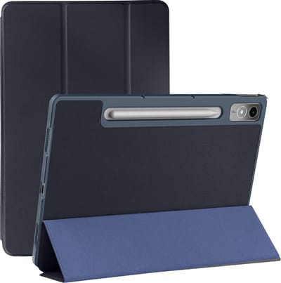 Avizar Foliohoes Geschikt voor Lenovo Tab P12 Video / Toetsenbord ondersteuning klep, Nachtblauw