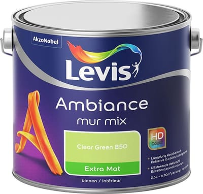 Levis - Ambiance Mur Extra Mat Mix - Clear Green B50 - Mengverf - 2,5 L