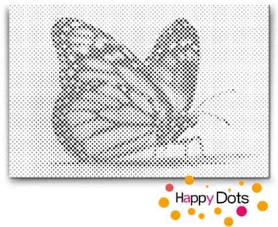 HappyDots DOT Painting Vlinders 09 - 20x30cm