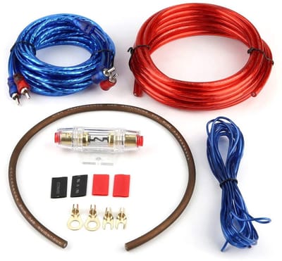 Allecto - Car Amplifier Cable - Speaker Installatie Kabel - Hoogwaardige Kwaliteit - 10 x 10 x 10 cm - Subwoofer Aansluiting - Ideaal voor Auto Aud...