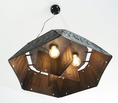 Mancave Store - License Plate Hanglamp