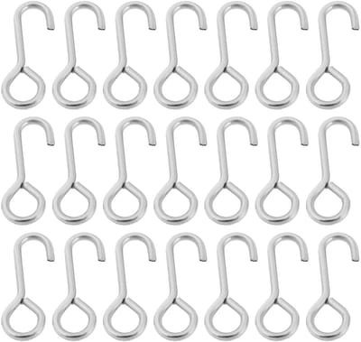 Dailygoods- Bottom Clips Duurzaam RVS - 100 Stuks - 15mm Lengte - 5mm Haak - 1mm Draad - Zwakke Koppelontgrendelingsclip - Visclips